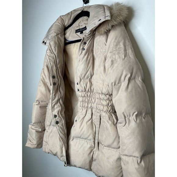 Via Spiga puffer coat with hood and light leopard print - Picture 4 of 6
